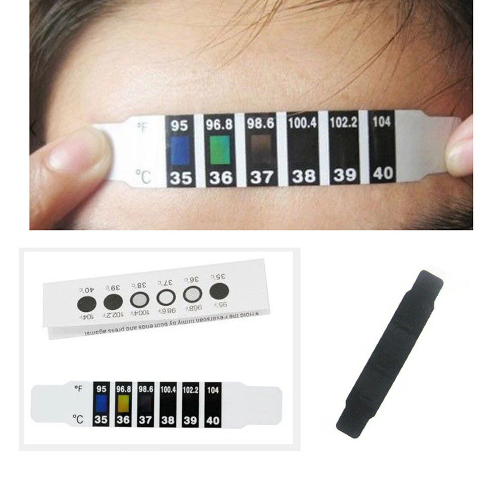10Pcs Baby Forehead Strip Head Thermometer - Image 3