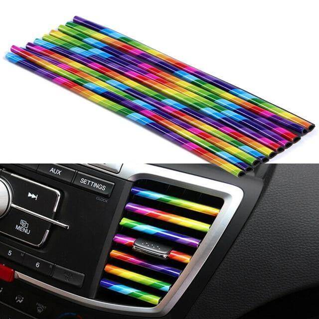10PCS DIY Car Air Outlet Decorative Strip - Image 3