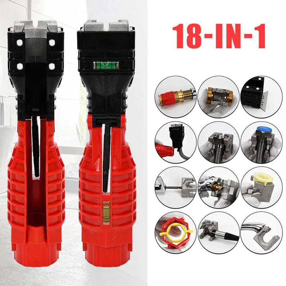 18in1 Foldable Wrench Water Pipe Maintenance Tool - Image 3