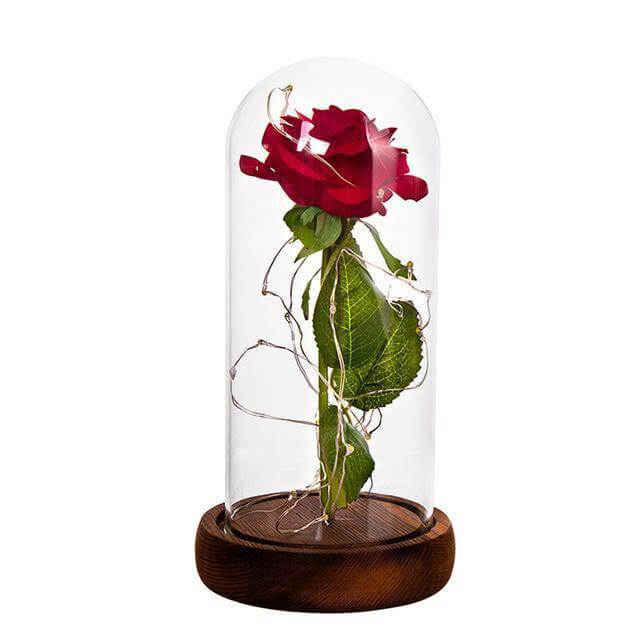 1Pcs Beast Red Rose Flower Vase - Image 4