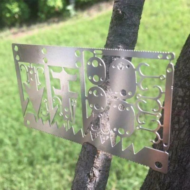 22in1 Stainless Steel Outdoor Survival Pocket Tool - Image 7