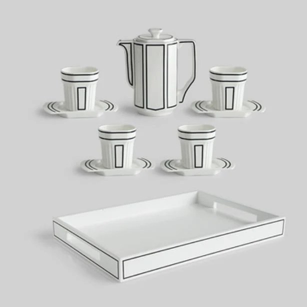 2D Art Ceramic Korean Style Coffee Set - Image 8