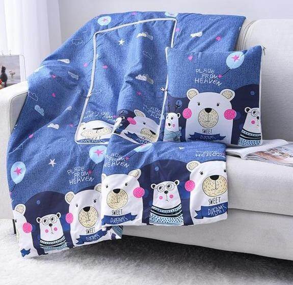2In1 Colorful Cartoon Pillow Blanket - Image 29