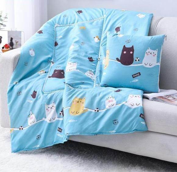 2In1 Colorful Cartoon Pillow Blanket - Image 30