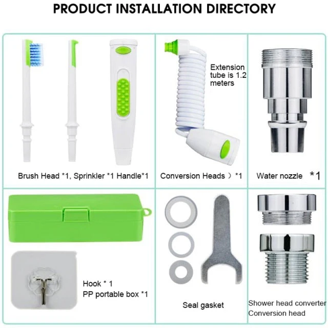2in1 Portable Faucet Toothbrush Water Flosser - Image 11