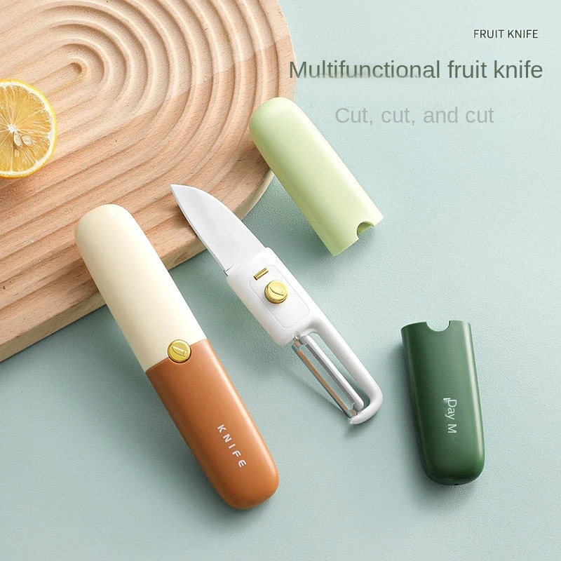 2in1 Vegetable Peeler Home Chef Mini Knife - Image 5