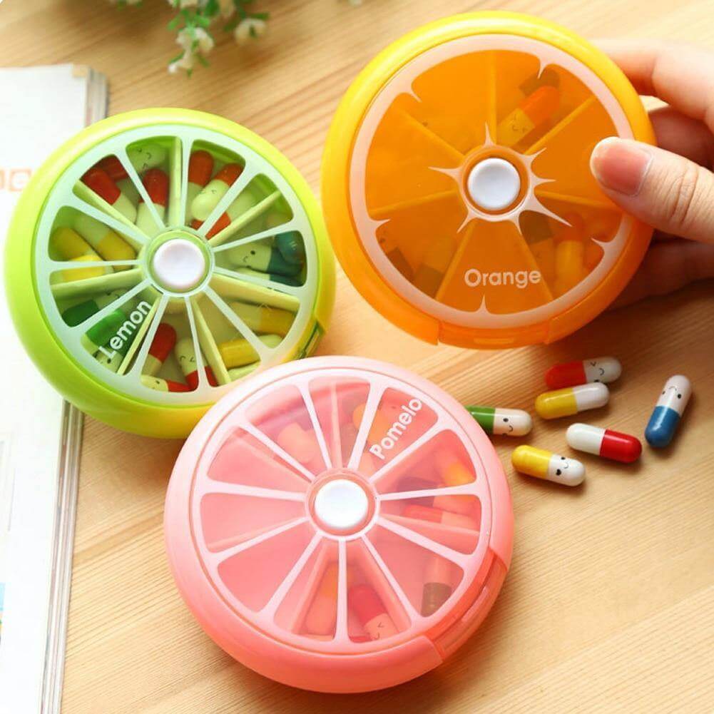 2pcs Weekly Rotating Pill Box Organizer - Image 5