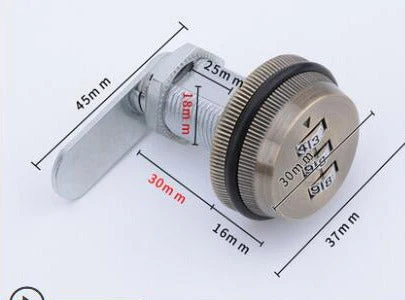 3-Digit Mechanical Password Cabinet Lock - Image 7