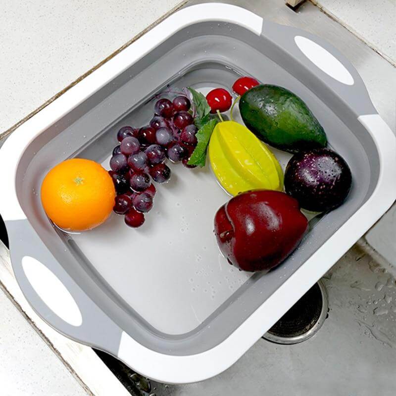 3 In 1 Multifunctional Foldable Dish Tub Cutting Board - Image 11