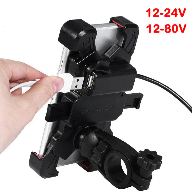 360 Rotating USB Charger Bike Phone Holder - Image 11