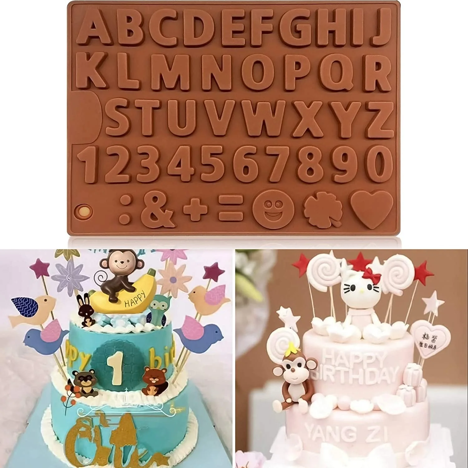 3D Alphabet Silicone DIY Chocolate Mold - Image 2