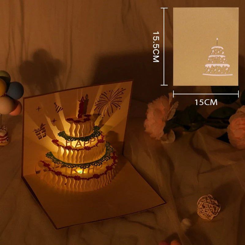 3D Birthday Music Happy Cake Cards - Image 2