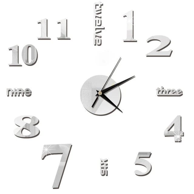3D DIY Sticker Wall Clock - Image 4