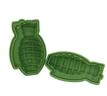 3D Grenade Shape Ice Cube Mold Silicone Trays - Image 3