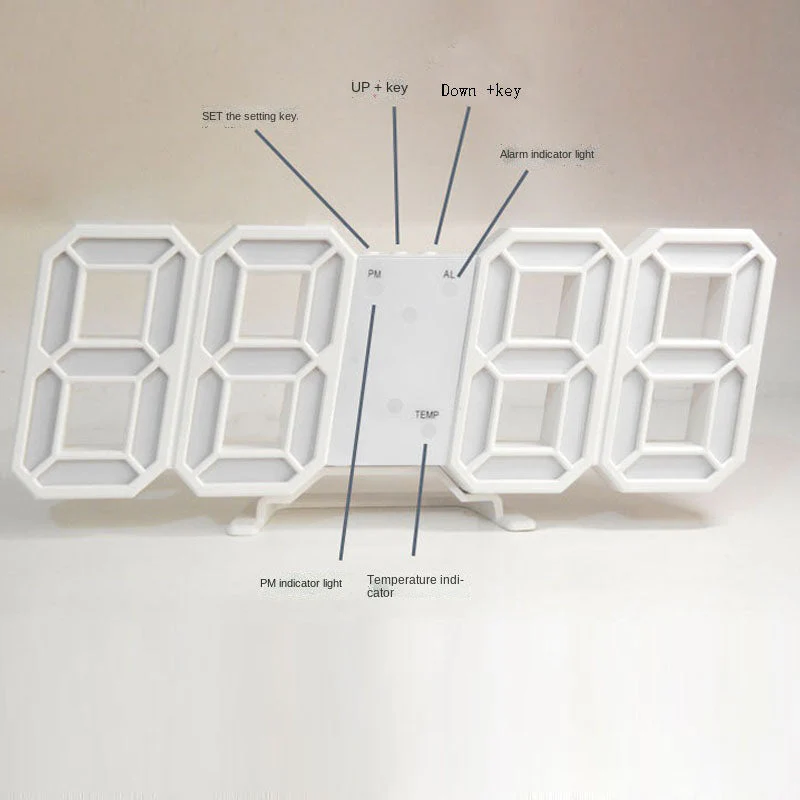 3D LED Modern Digital Alarm Wall Clock - Image 7