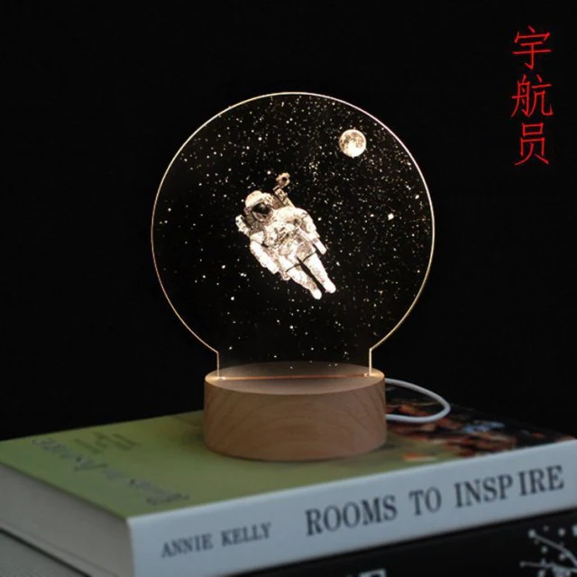 3D LED Moon Lamp Atmosphere Night Lights - Image 2