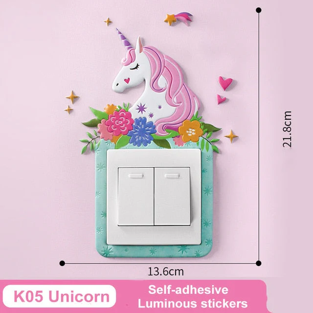 3D Luminous Cartoon Animal Switch Cover Stickers - Image 4