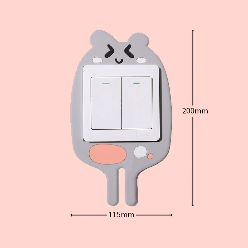3D Luminous Cartoon Hook Outlet Sticker - Image 9