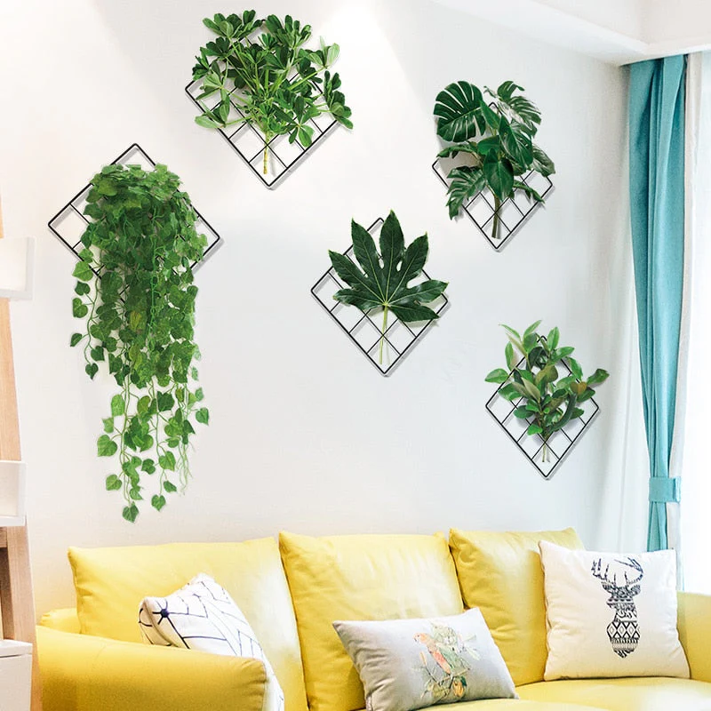 3D Nature Wind Green Plant Wall Sticker - Image 5