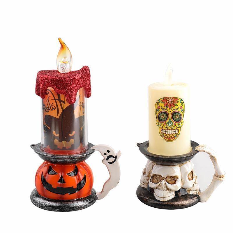 3D Pumpkin Skeleton Halloween Candle Lights - Image 7