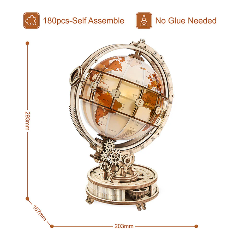 3D Puzzle Luminous Globe - Image 2