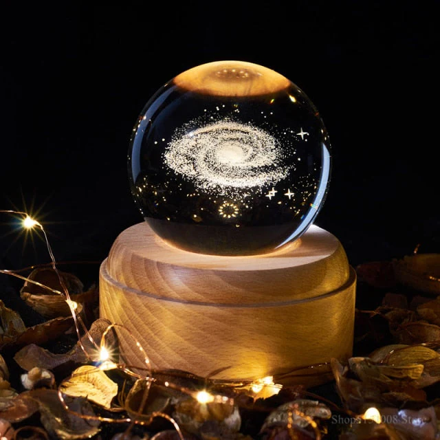 3D Rotating Crystal Universe Music LED Lamp - Image 4
