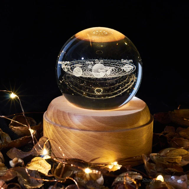 3D Rotating Crystal Universe Music LED Lamp - Image 5