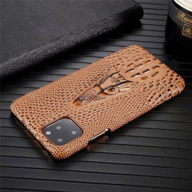 3D Snake Pattern Leather Iphone Cases - Image 2