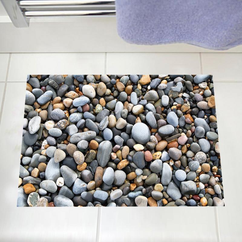 3D Stone Surface Bathroom Floor Stickers - Image 6