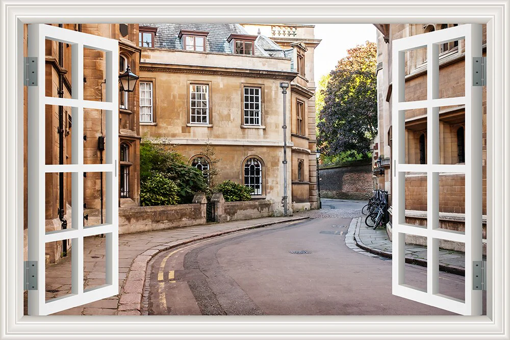 3D Street Scene Self-Adhesive European Wallpaper - Image 14