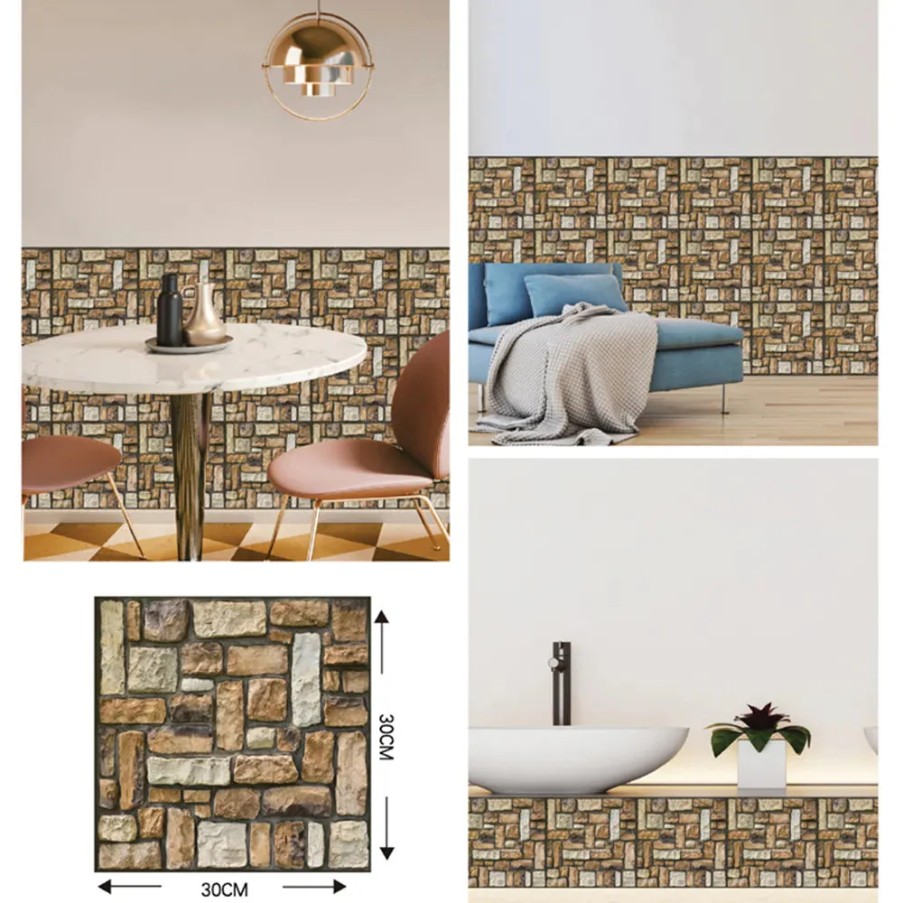 3D Wall Brick Pattern Decal - Image 7