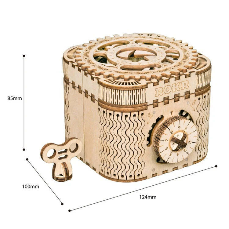 3D Wooden Puzzle Jewelry Storage Box - Image 6