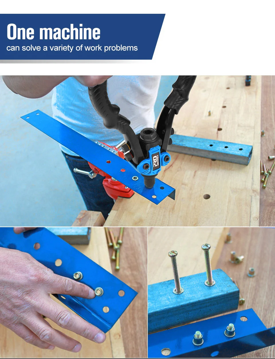 3in1 Hand Rivet Nut Tool Set - Image 3
