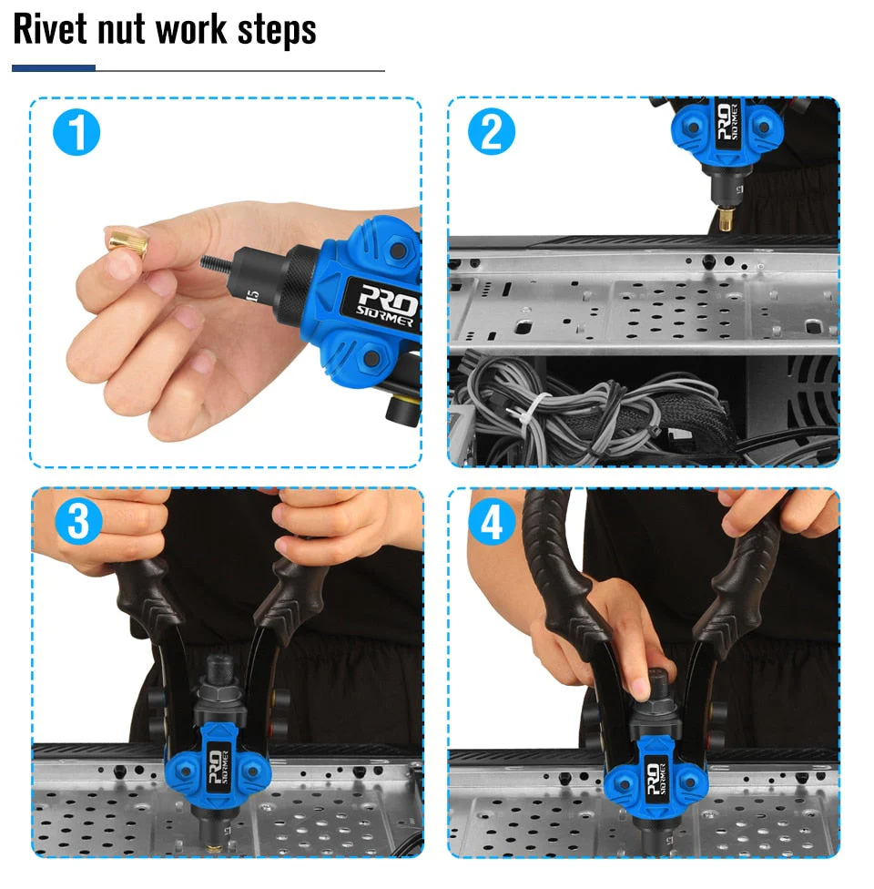 3in1 Hand Rivet Nut Tool Set - Image 5