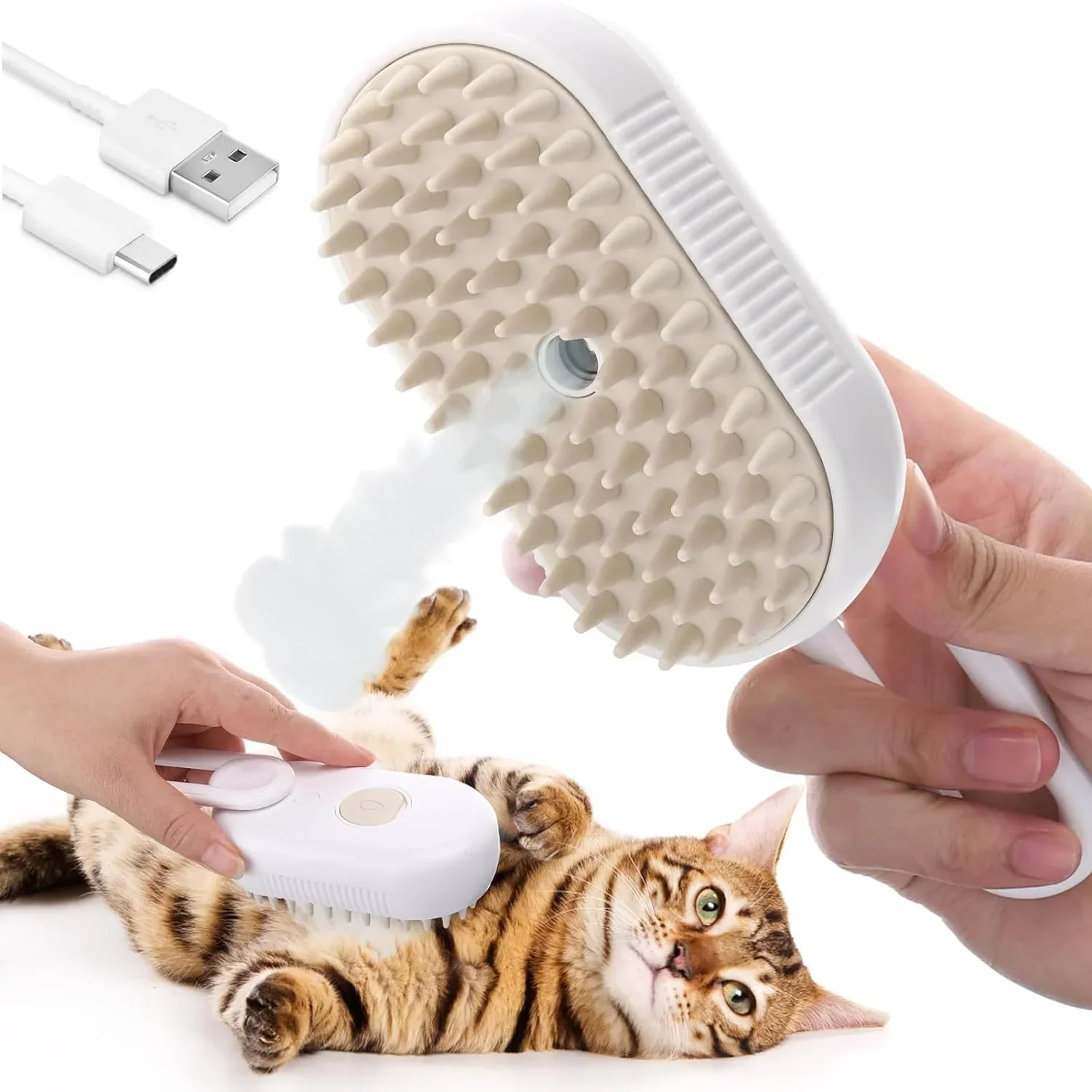 3in1 Steamy Electric Pet Brush - Image 3