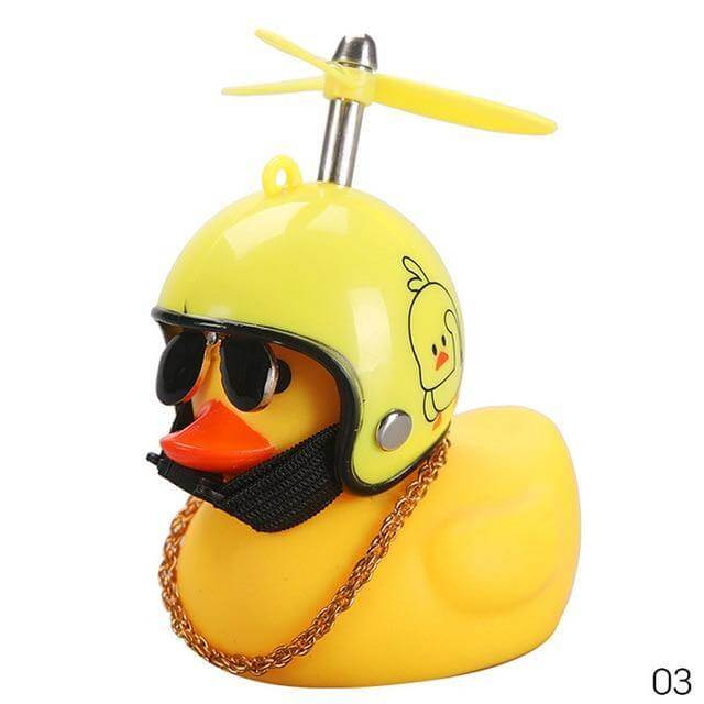 3pcs Mission Serious Car Duck with Helmet - Image 4