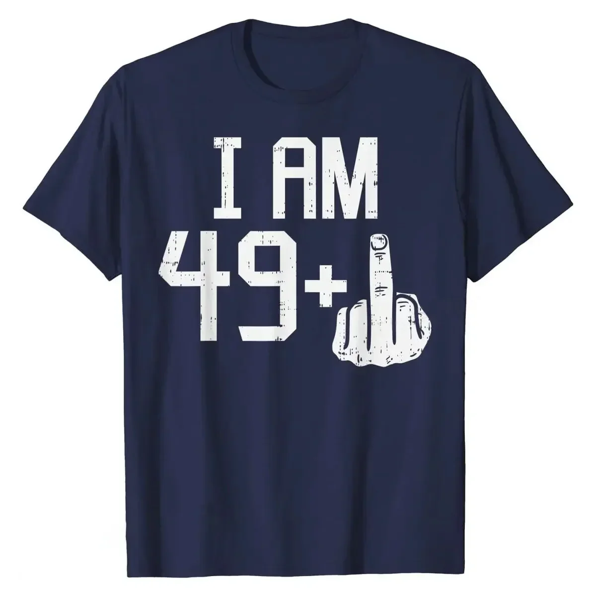 49 Plus Middle Finger Sarcastic T-Shirt - Image 5