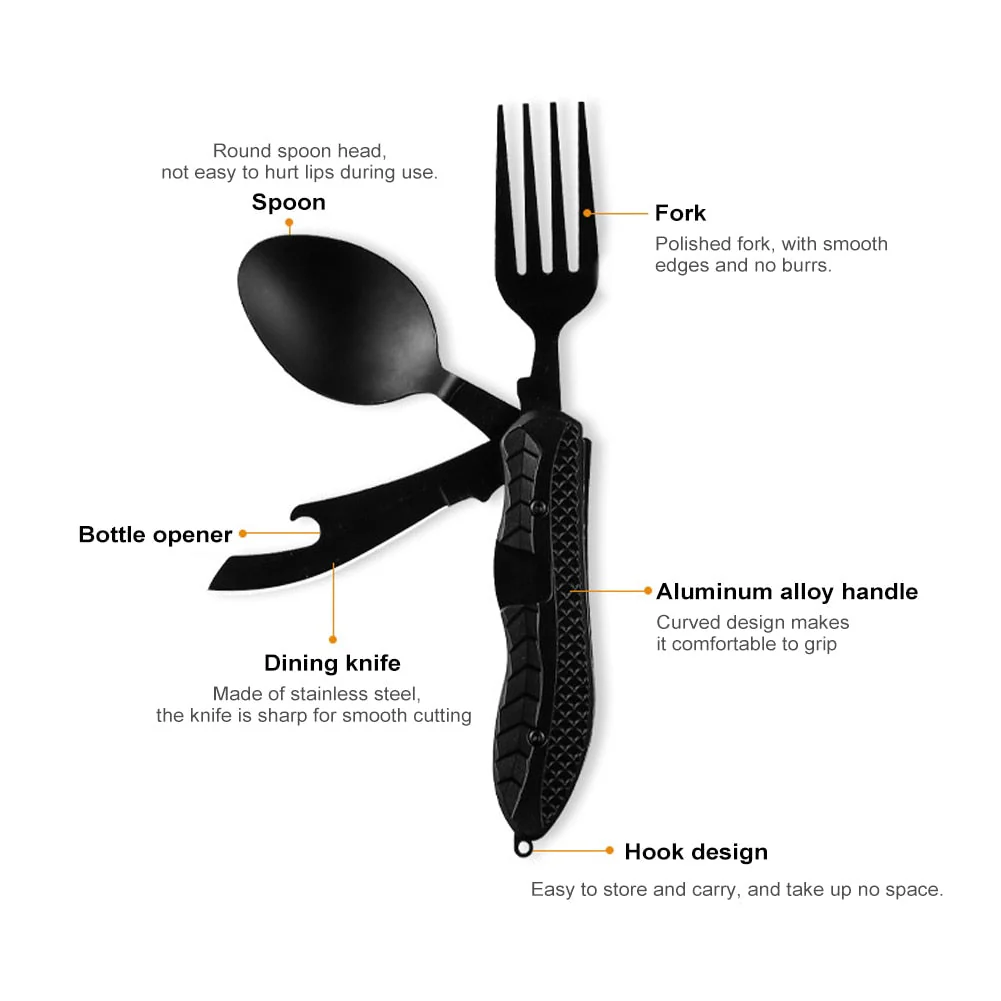 4in1 Easy Cary Travel Cutlery Tool - Image 11