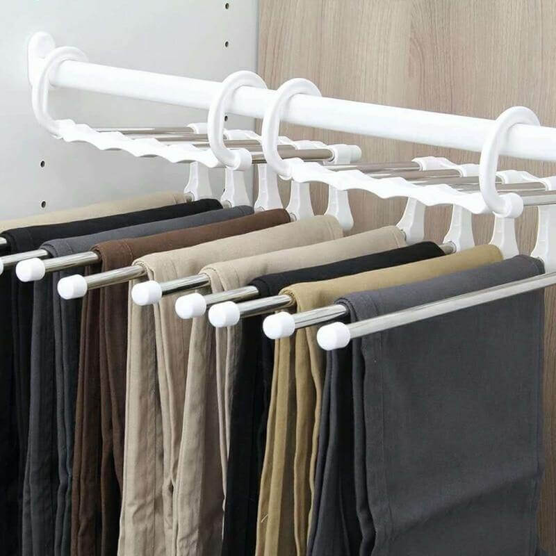 5in1 Adjustable Closet Organizer Trouser Hanger - Image 3
