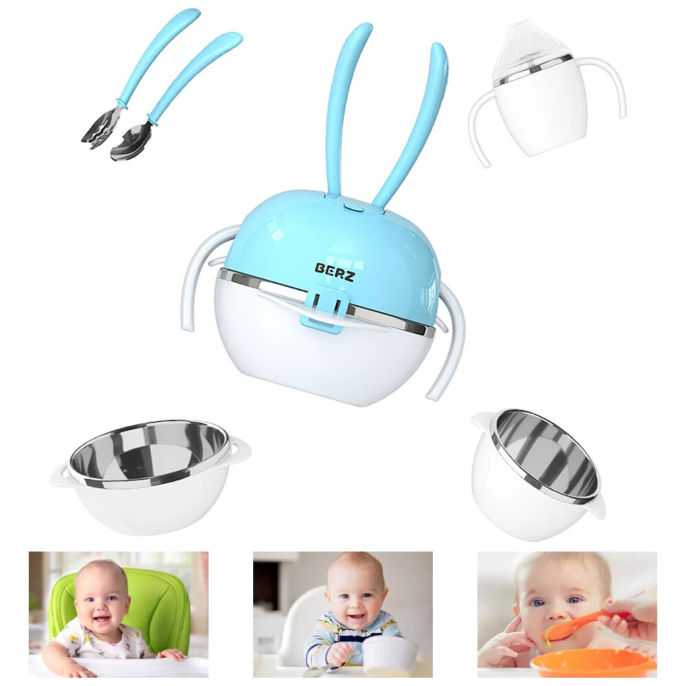 5in1 Deer Baby Tableware Set - Image 6