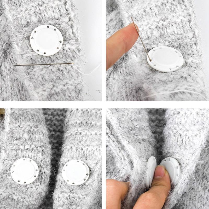 5PCS High-Grade Invisible Plastic Magnet Button Set - Image 3