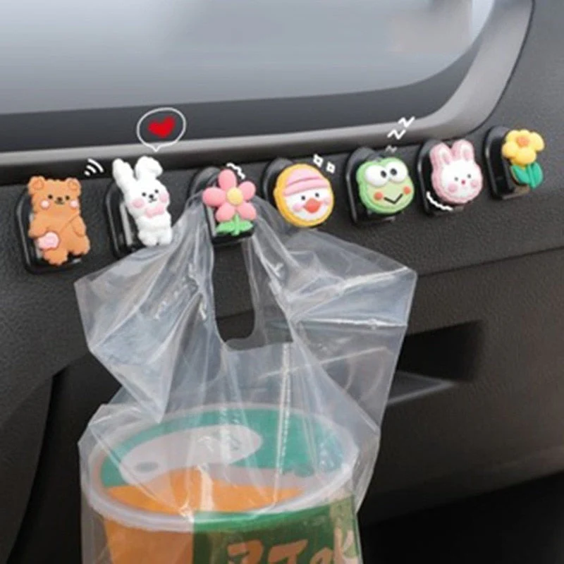 5pcs Mini Car Sticky Cartoon Hook - Image 3