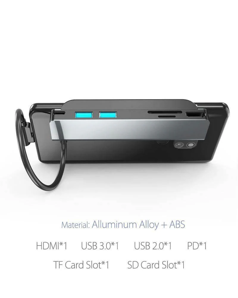 6in1 USB-C Docking Station Adapter Hub - Image 3