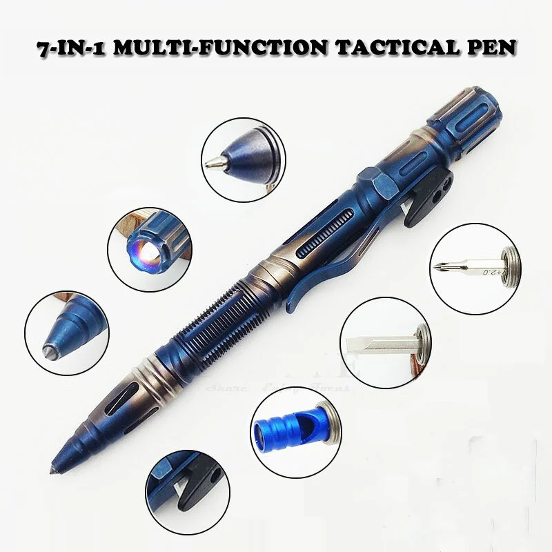 7in1 MultiFunctional Camping Pen Tool - Image 2
