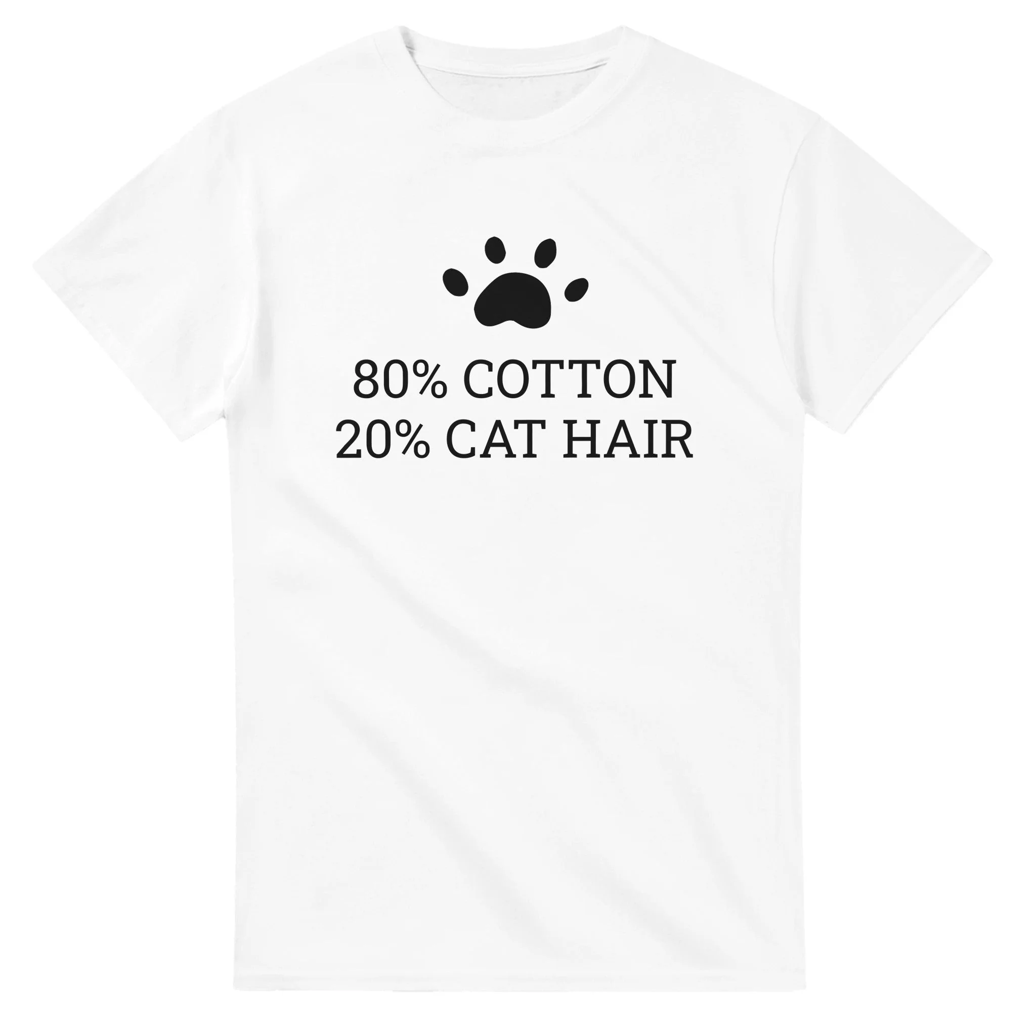 80% Cotton 20% Cat Hair Creative T-Shirt - Image 7