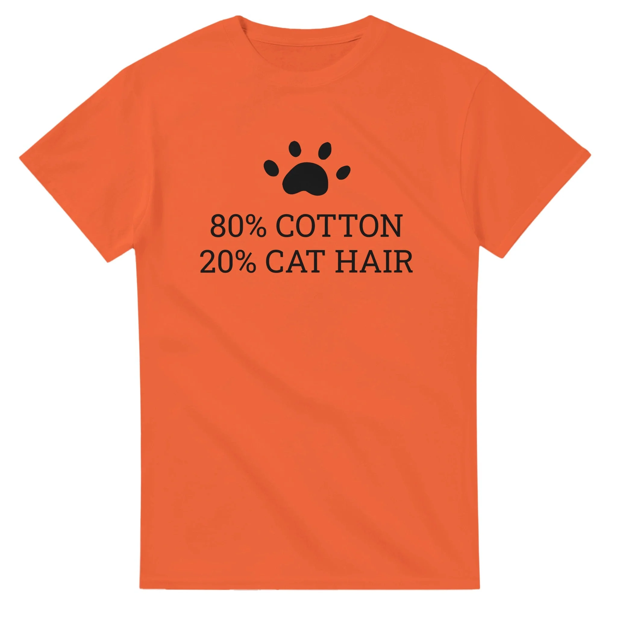 80% Cotton 20% Cat Hair Creative T-Shirt - Image 9