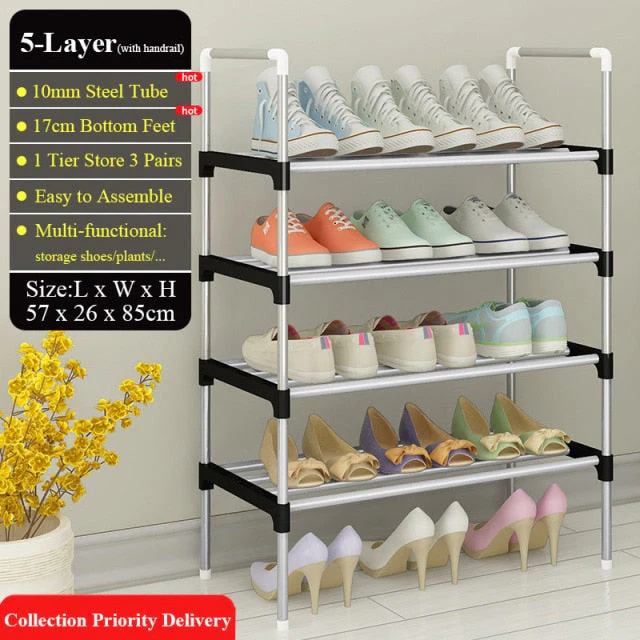 Adjustable 30 Pair Shoe Rack Space Saving Storage Organizer - Image 11