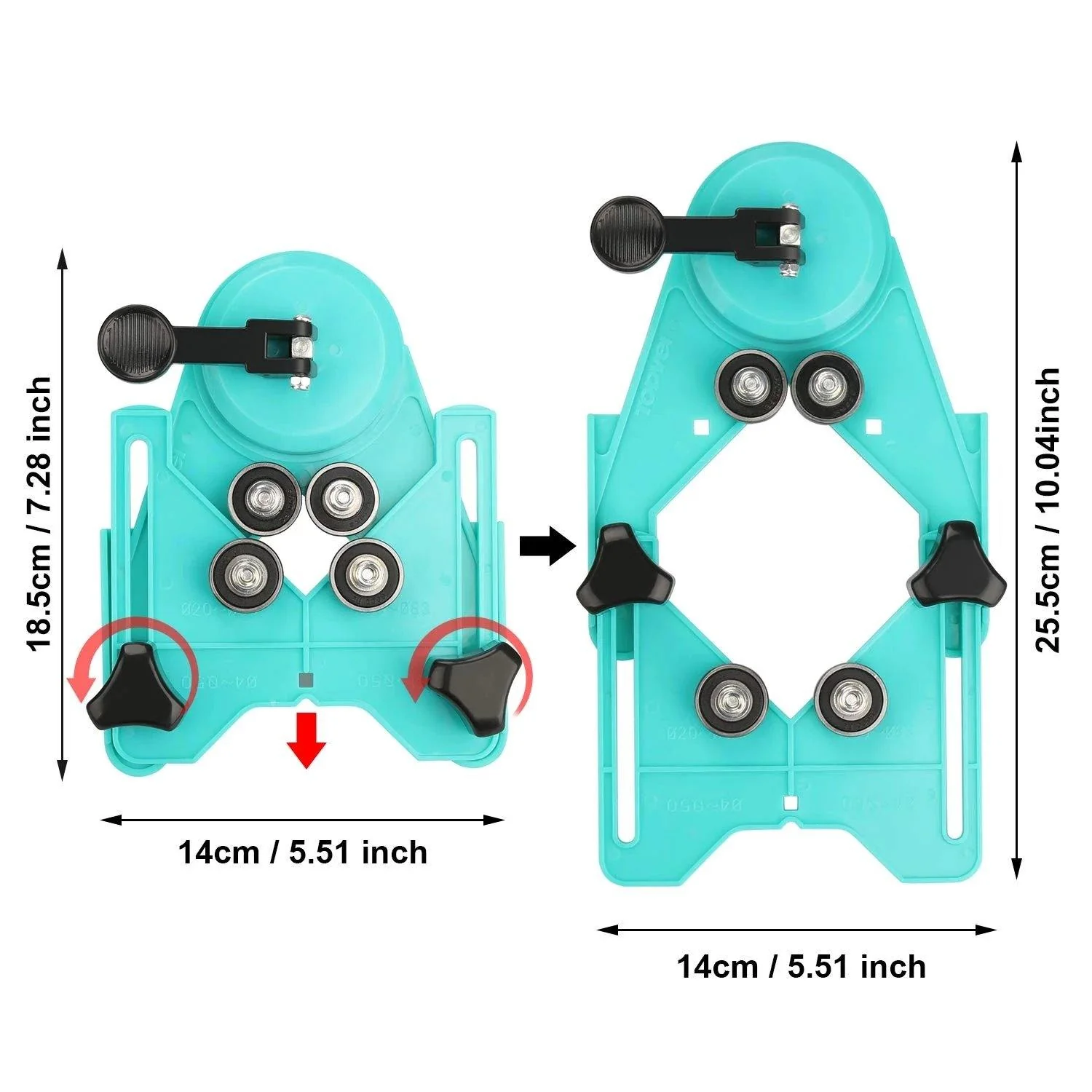 Adjustable Diamond Drill Locator Holder Set - Image 7