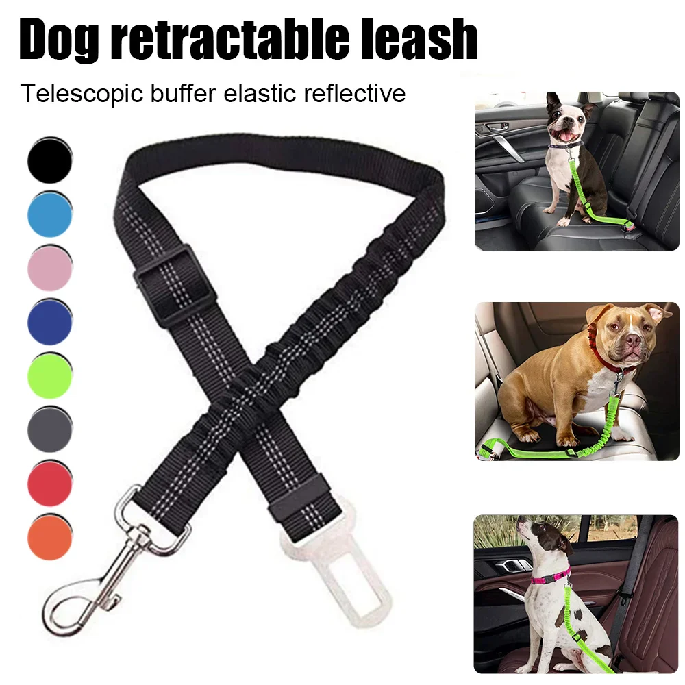 Adjustable Double Breathable Mesh Pet Car Safety Leash - Image 5