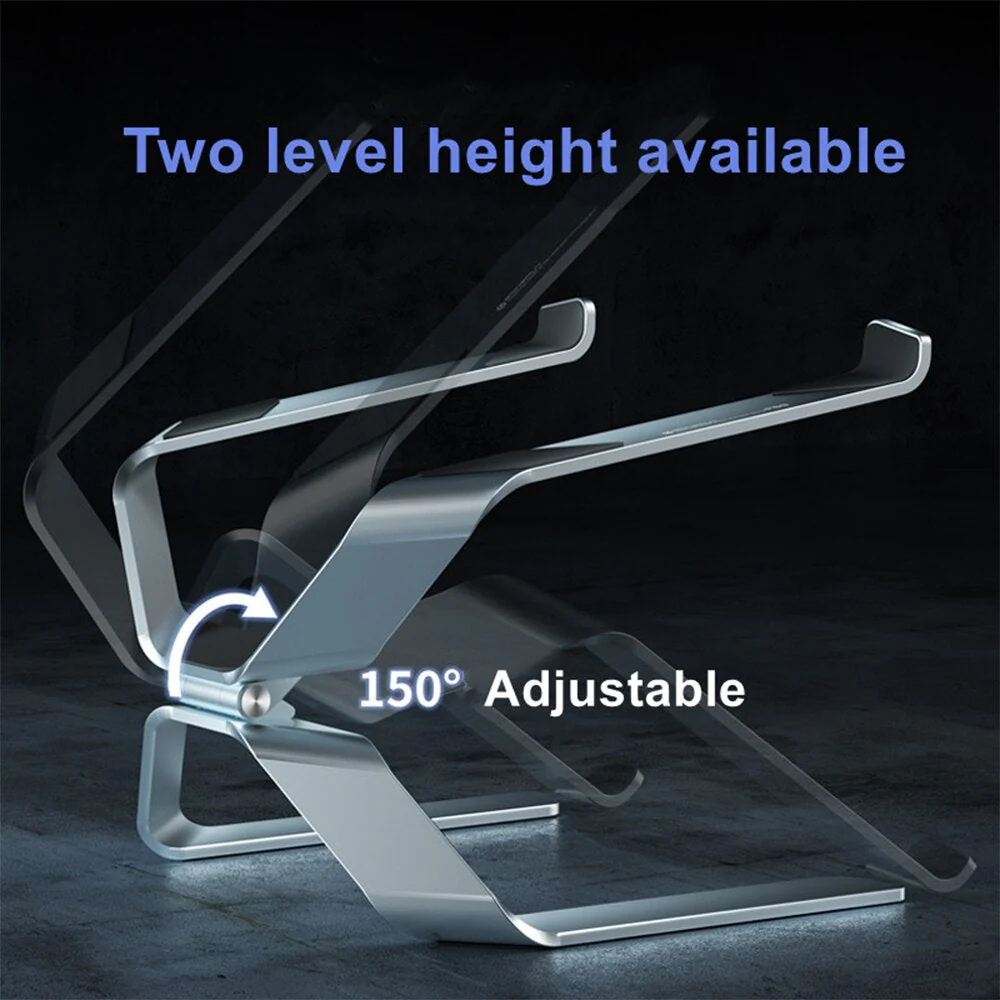 Adjustable  Ergonomic Aluminum Laptop Stand - Image 3